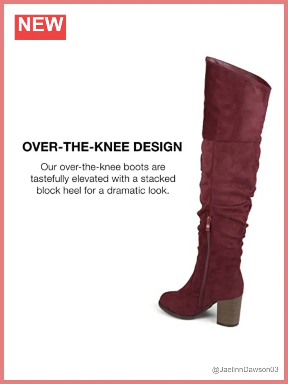 Wide Calf Faux Suede Over-the-Knee Boots 24-in Shaft Round Toe Stacked Heel